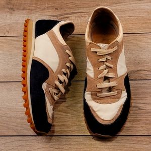 SPALWART Low Trail Sneakers White Brown Leather Canvas Type A Sz 5 US / 37 Shoes